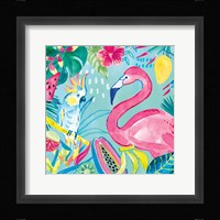 Fruity Flamingos III Framed Print