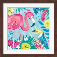 Fruity Flamingos II Fine Art Print