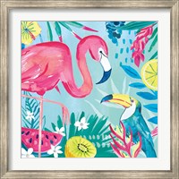 Fruity Flamingos II Fine Art Print