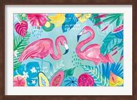 Fruity Flamingos I Fine Art Print