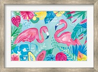 Fruity Flamingos I Fine Art Print
