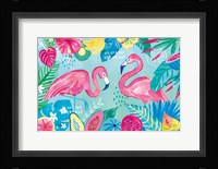 Fruity Flamingos I Fine Art Print