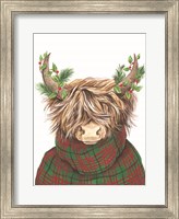 Christmas Highland Cow Fine Art Print
