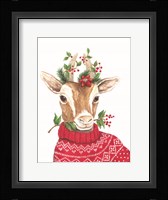 Christmas Goat Framed Print