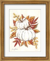 White Pumpkin Fall Foliage Fine Art Print