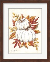 White Pumpkin Fall Foliage Fine Art Print