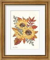 Sunflower Fall Foliage Fine Art Print