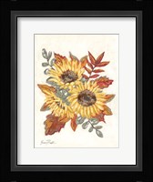 Sunflower Fall Foliage Fine Art Print