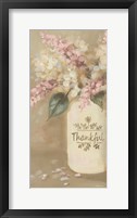Thankful Flowers Framed Print
