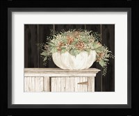 Fall Floral Pumpkin Fine Art Print