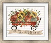 Pick Your Own Pumpkins Wagon Fine Art Print