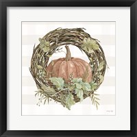 Pumpkin Wreath II Framed Print