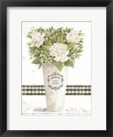 White Roses Framed Print