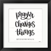 Bathroom Prayer Changes Things II Fine Art Print