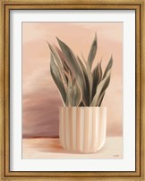 Striped Bohemian Plant II Fine Art Print