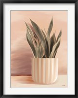 Striped Bohemian Plant II Fine Art Print