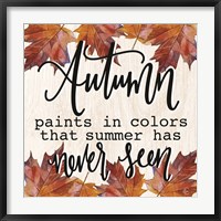 Autumn Paints in Colors Fine Art Print