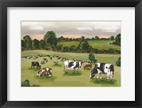 Abstract Field of Cows Fine Art Print
