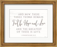 Three Things Remain Fine Art Print