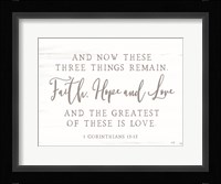 Three Things Remain Fine Art Print