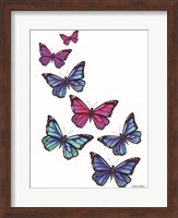 Vibrant Flying Butterflies Fine Art Print