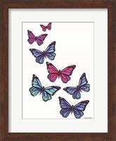 Vibrant Flying Butterflies Fine Art Print