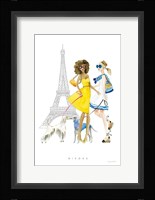 Paris Girlfriend I Framed Print