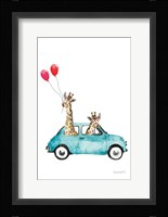 Giraffe Joy Ride III Fine Art Print