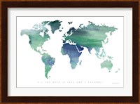 Passport to the World Blue Fine Art Print