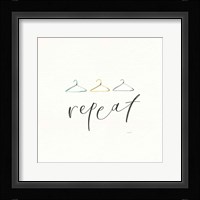 Wash Dry Fold Repeat IV Framed Print
