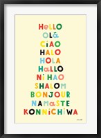 Language of Hellos Yellow Fine Art Print