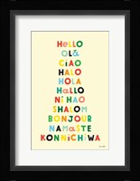 Language of Hellos Yellow Fine Art Print