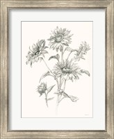 Farm Nostalgia Flowers I Dark Gray Fine Art Print