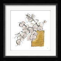 Delicate Gilded Vase IV Framed Print