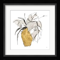 Delicate Gilded Vase III Framed Print