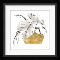 Delicate Gilded Vase II Fine Art Print