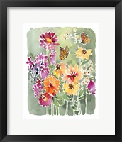 Monarchs and Blooms Framed Print