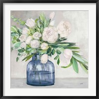 Spring Bouquet Indigo Fine Art Print