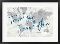 World Map Collage Travel Fine Art Print