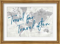 World Map Collage Travel Fine Art Print
