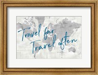 World Map Collage Travel Fine Art Print