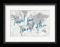 World Map Collage Travel Fine Art Print