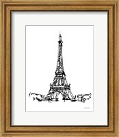 Eiffel Tower Sketch Fine Art Print