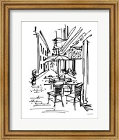 Cafe Sketch II Fine Art Print