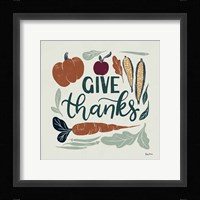 Harvest Lettering II Framed Print
