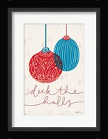 Retro Ornaments V Framed Print