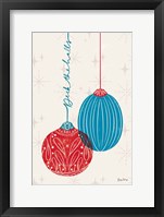 Retro Ornaments I Framed Print