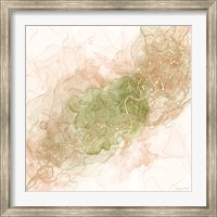 Waves of Peach and Sage Fine Art Print
