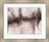 Rose Gold and Gray Abstract Fine Art Print