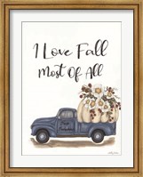 I Love Fall Most of All Fine Art Print
